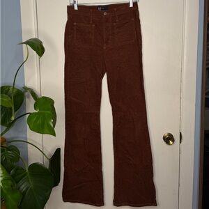 GAP Brown Corduroy Flare Pants